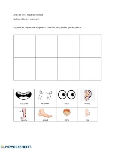 Tëte, épaules, genoux, pied