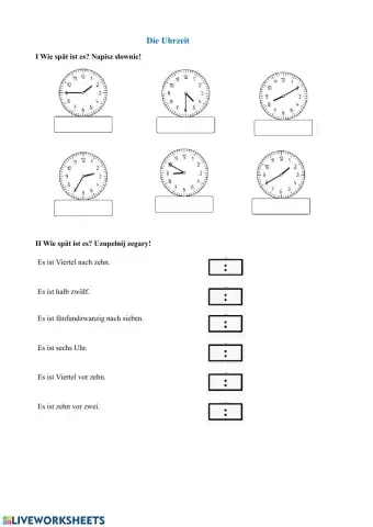 Die Uhrzeit