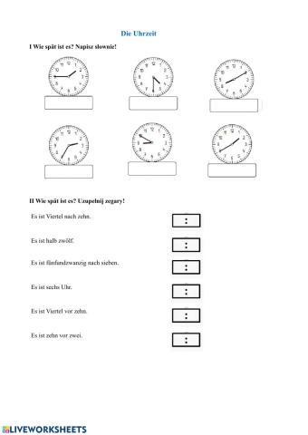 Die Uhrzeit