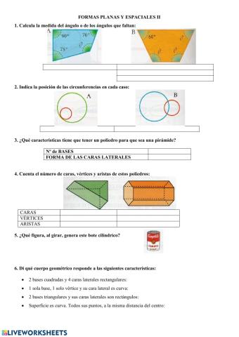Formas planas y espaciales ii