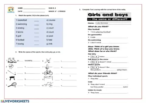 Gerund form exercise
