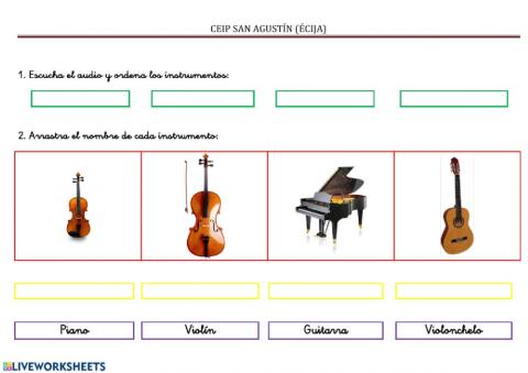 Discriminación auditiva instrumentos de cuerda