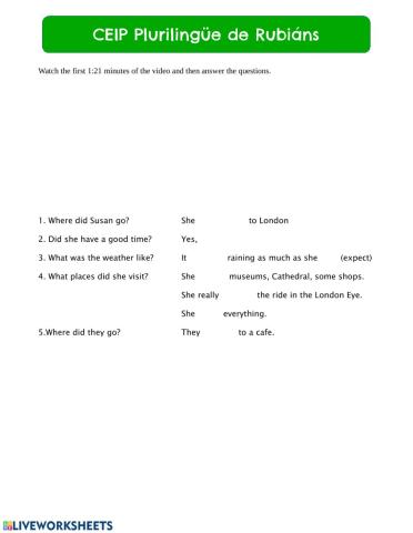 What did you do in London?