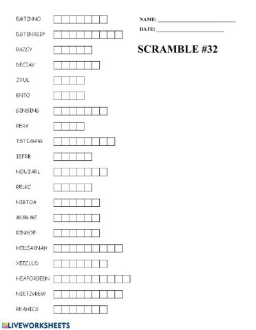 Scramble -32
