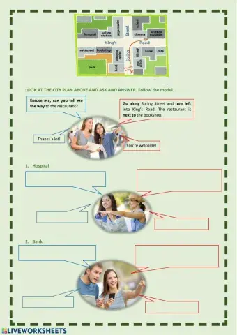 Asking for and giving directions