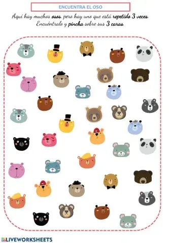 Encuentra al oso