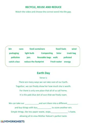 Earth day song
