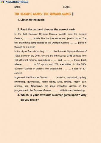 Reading Olympic Games (part4)