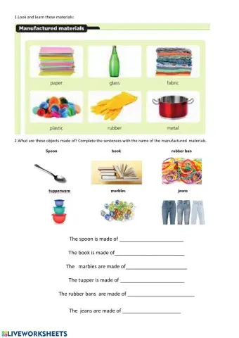 Manufactured materials