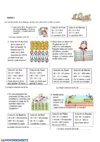 Problemas matemáticas