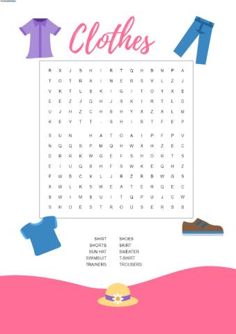 Clothes vocabulary