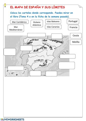 Territorios de españa y límites