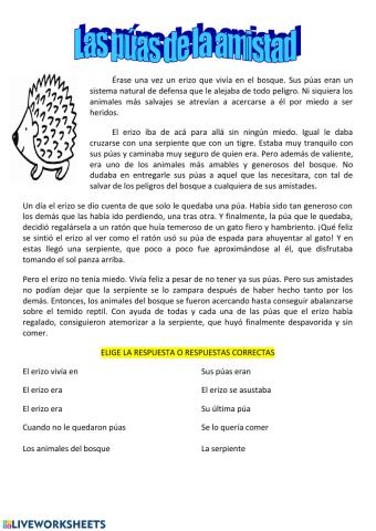 Las púas de la amistad