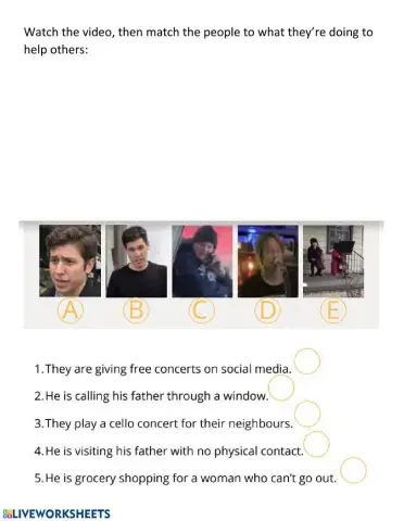 What are they doing to help other people?