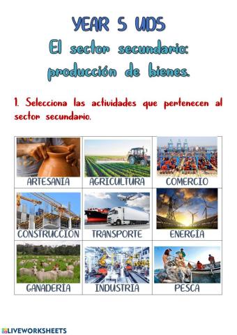 EL sector secundario