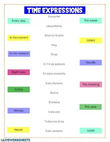 Time expressions