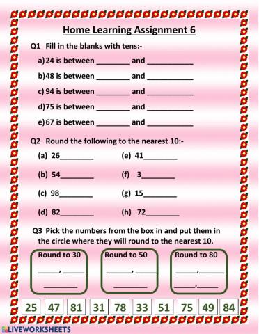 Rounding the numbers