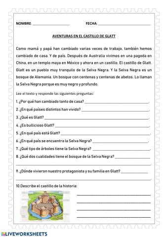 Las aventuras del castillo de glatt