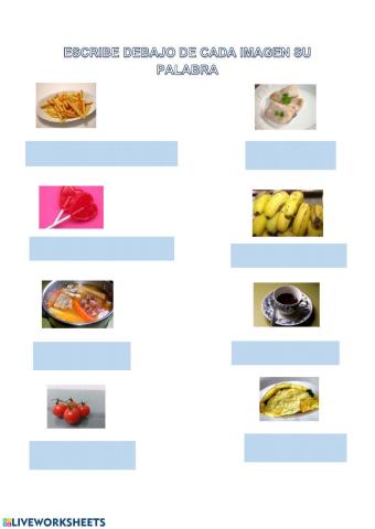 Escribe la palabra correcta