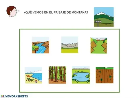 Paisaje de montaña y de llanura