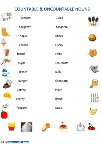 Countable & uncountable nouns