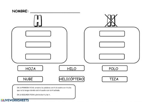 Discriminación visual H