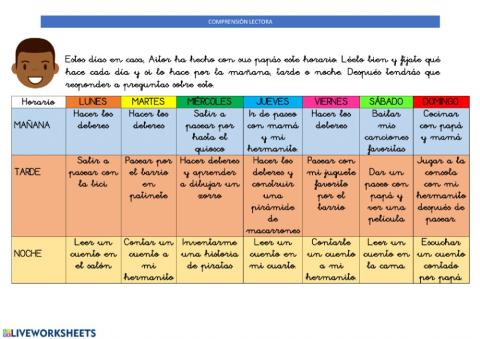 6MAYO Comprensión lectora