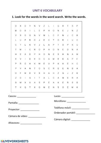 Vocabulary + irregular vebrs