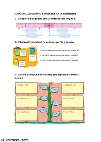 Repaso Longitud, capacidad y masa