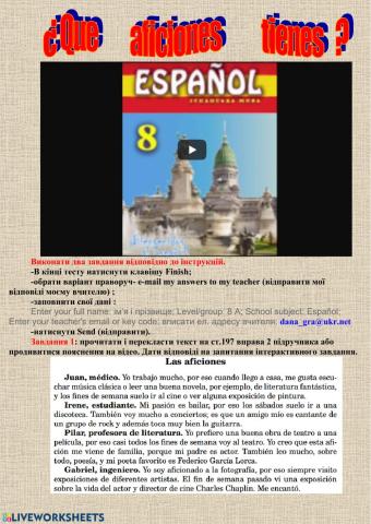 ¿Qué aficiones tienes?