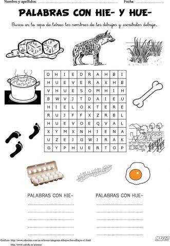 Hie- hue- sopa de letras