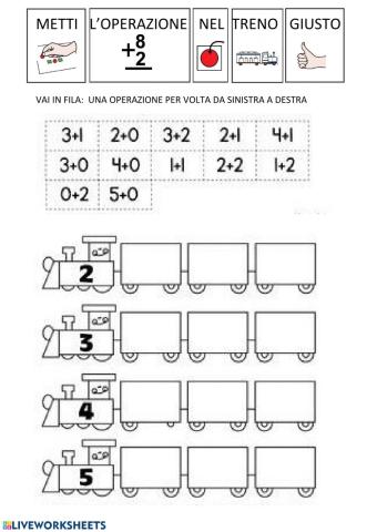 Addizione entro 5 simboli CAA