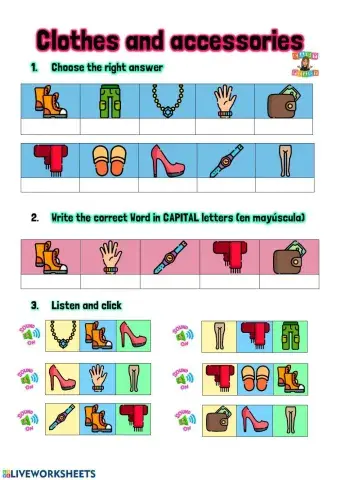 Clothes and accessories