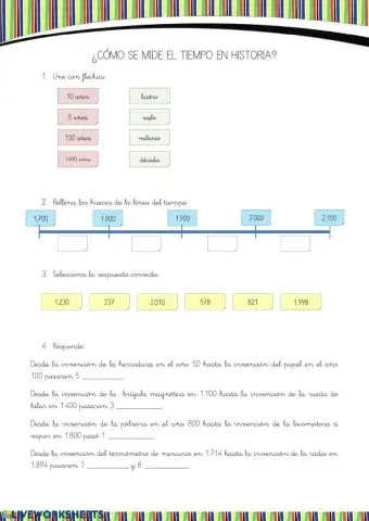 ¿Cómo se mide el tiempo en la historia?