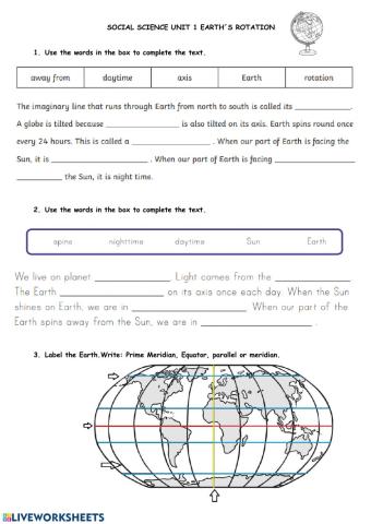 Social science earth rotation