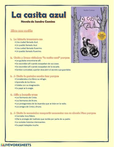 Novela: La casita azul