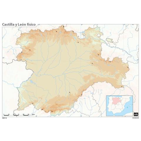 El relieve del paisaje de montaña de Castilla y León
