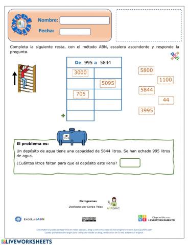Resta en escalera ascendente ABN  01