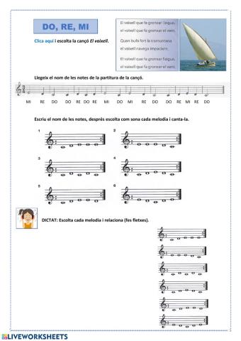 Les notes do, re, mi