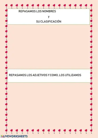 Los sustantivos y los adjetivos