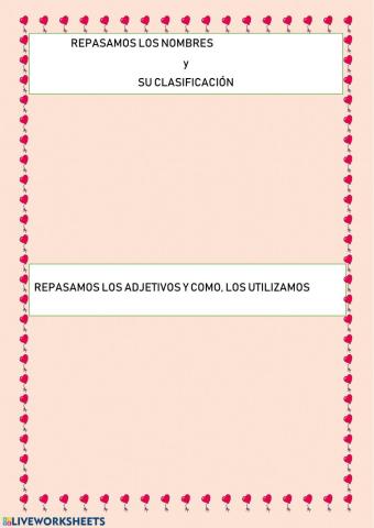 Los sustantivos y los adjetivos