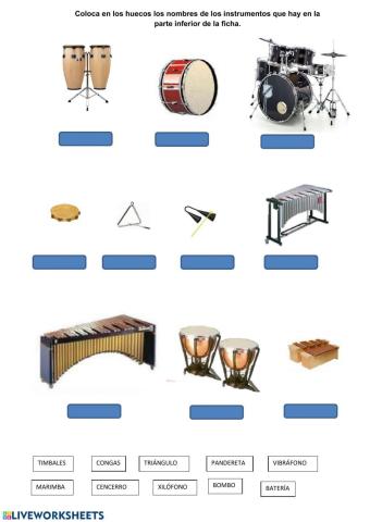 Instrumentos de percusión