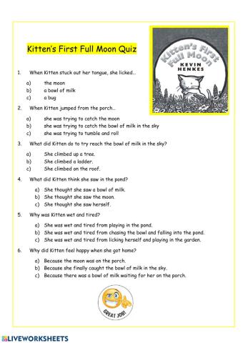 Kitten's First Full Moon Quiz