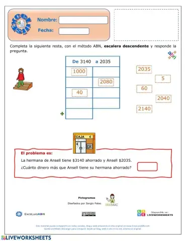 Resta en escalera descendente ABN  02