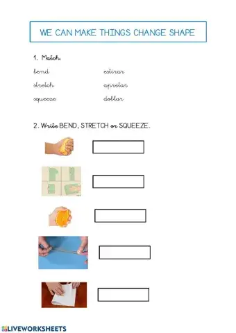 Bend, stretch or squeeze