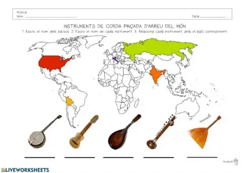 Instruments de corda pinçada d’arreu del món