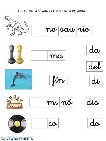 Completa las palabras