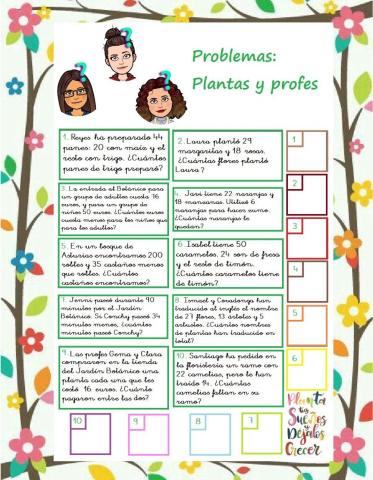 Problemas profes y plantas