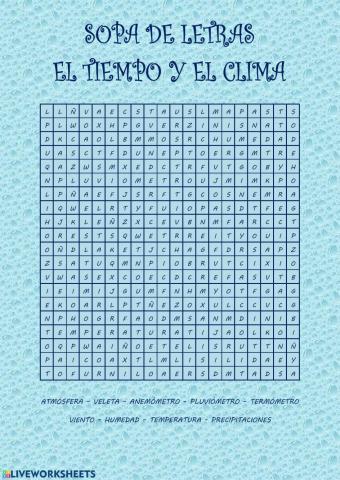 El tiempo y el clima