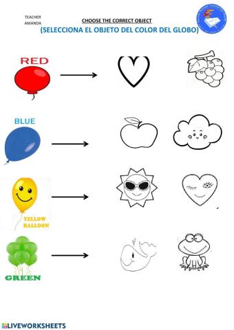 INGLES COLORES 1º A
